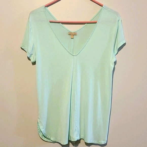 Anthropologie Tops - Anthro Bordeaux V-neck Blouse